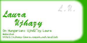 laura ujhazy business card